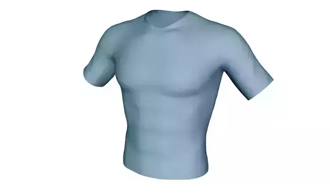 Realistic T-Shirt - Low Poly Low-poly 3D model