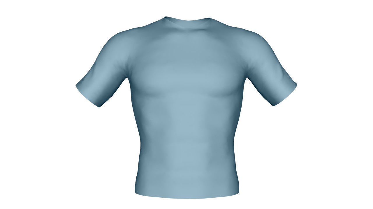 Realistic T-Shirt - Low Poly Low-poly 3D model_9