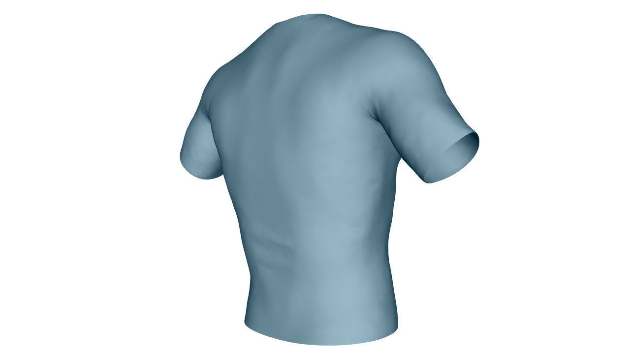 Realistic T-Shirt - Low Poly Low-poly 3D model_6
