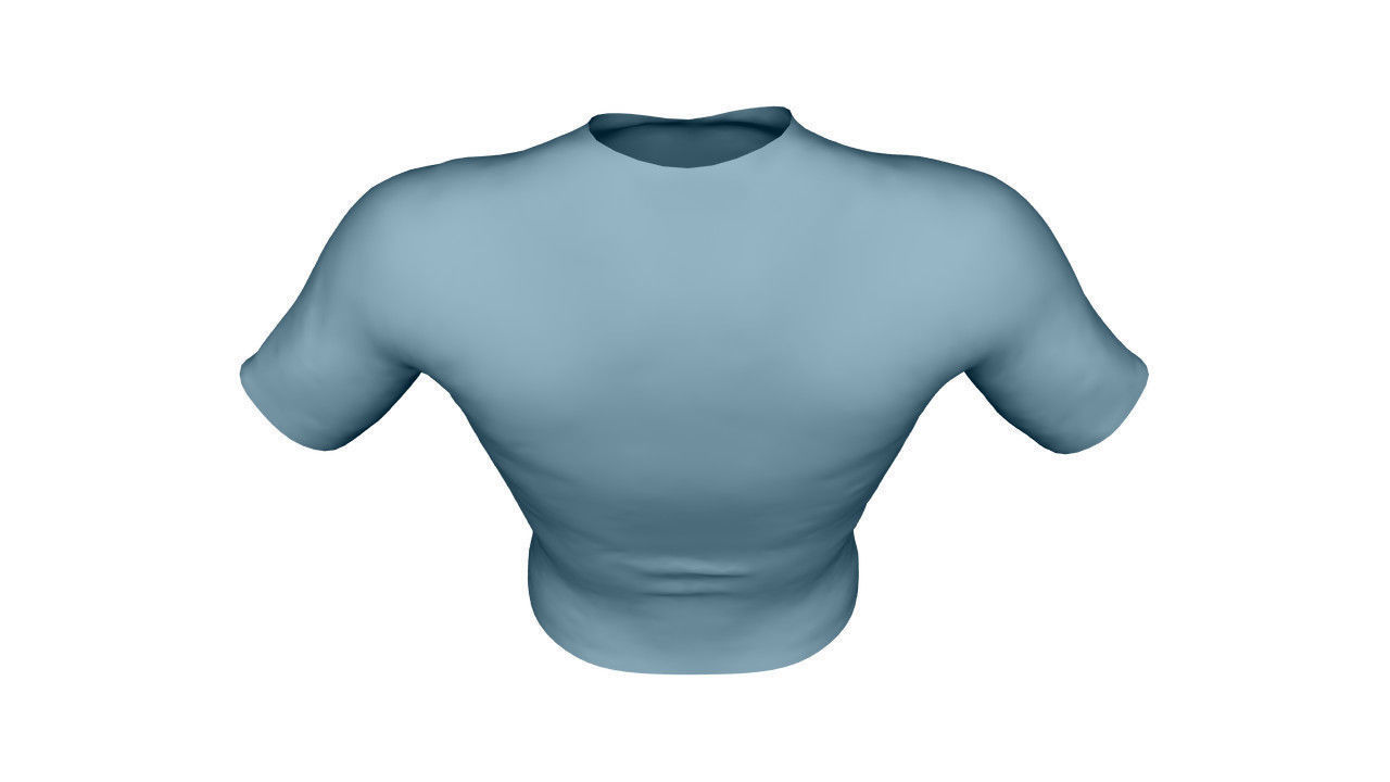 Realistic T-Shirt - Low Poly Low-poly 3D model_14