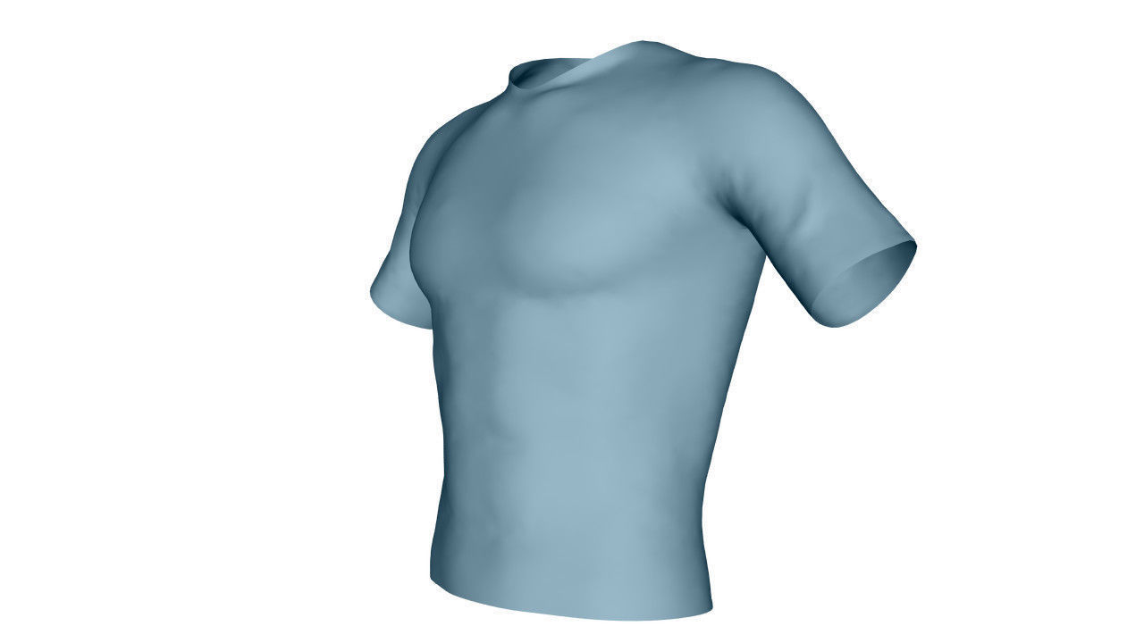 Realistic T-Shirt - Low Poly Low-poly 3D model_2