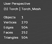 Low Poly Medivel Torch Non Rigged Free 3D model_2