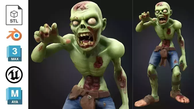 Stylized Zombie Cartoon
