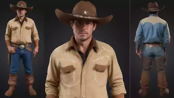 Western Sheriff Cowboy