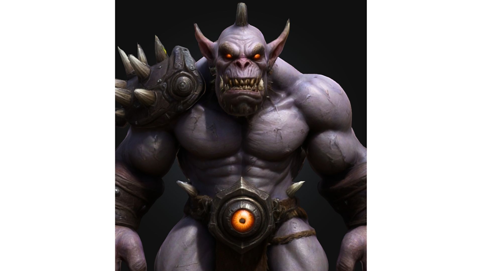 Ogre Warrior Brutal Sci Fi Fantasy Game Low-poly 3D model_3