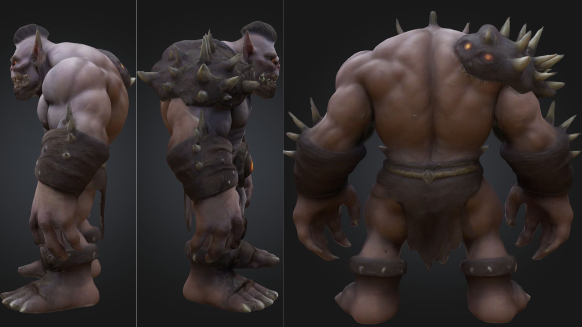Ogre Warrior Brutal Sci Fi Fantasy Game Low-poly 3D model_1