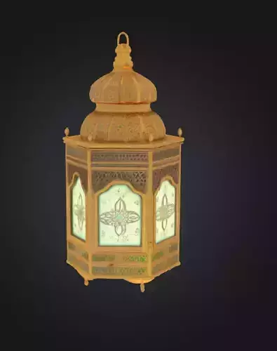 Islamic Lantern   Traditional Middle Eastern 3D Model Low-poly 3D model