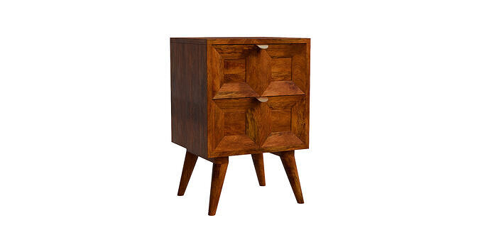 Mango Quad Nightstand Low-poly 3D model