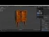 Mango Quad Nightstand Low-poly 3D model_1