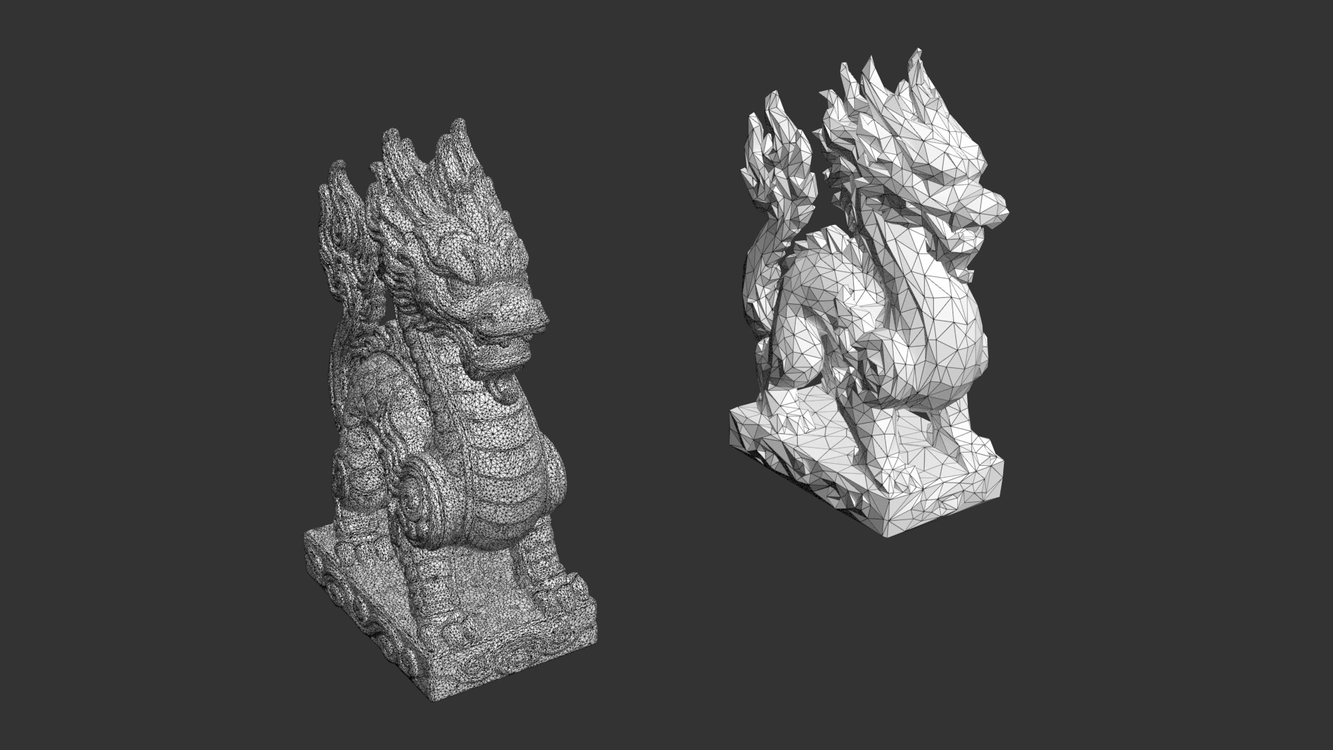 Ancient Asia Stone Statue Pack C - 250602 Low-poly 3D model_13