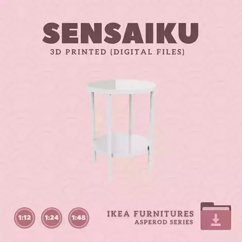1 ASPEROD Side Table for Miniature Dollhouse - IKEA - 3D Print