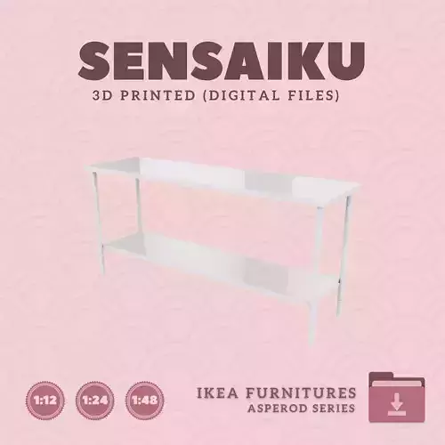 3 ASPEROD Console Table 55 In for Dollhouse - IKEA - 3D Print