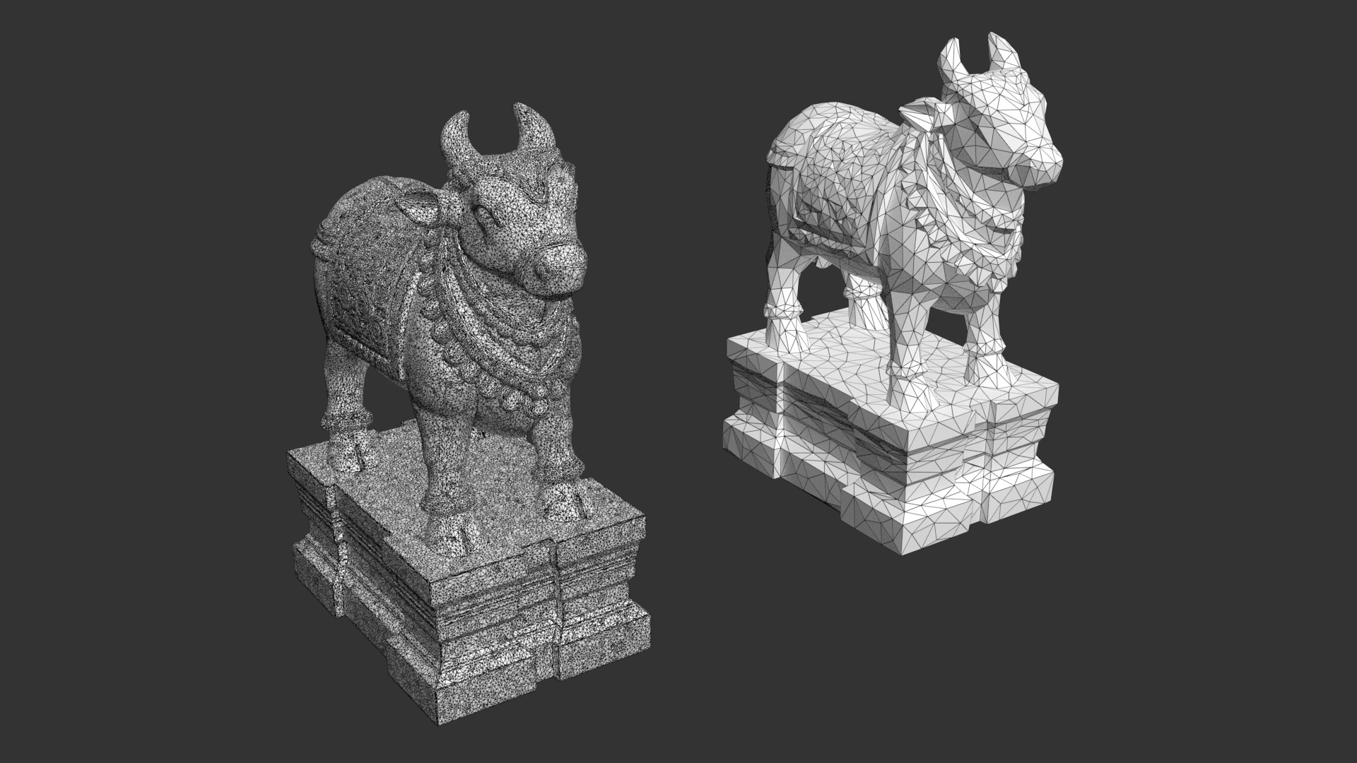 Ancient Asia Stone Statue Pack D - 250602 Low-poly 3D model_7