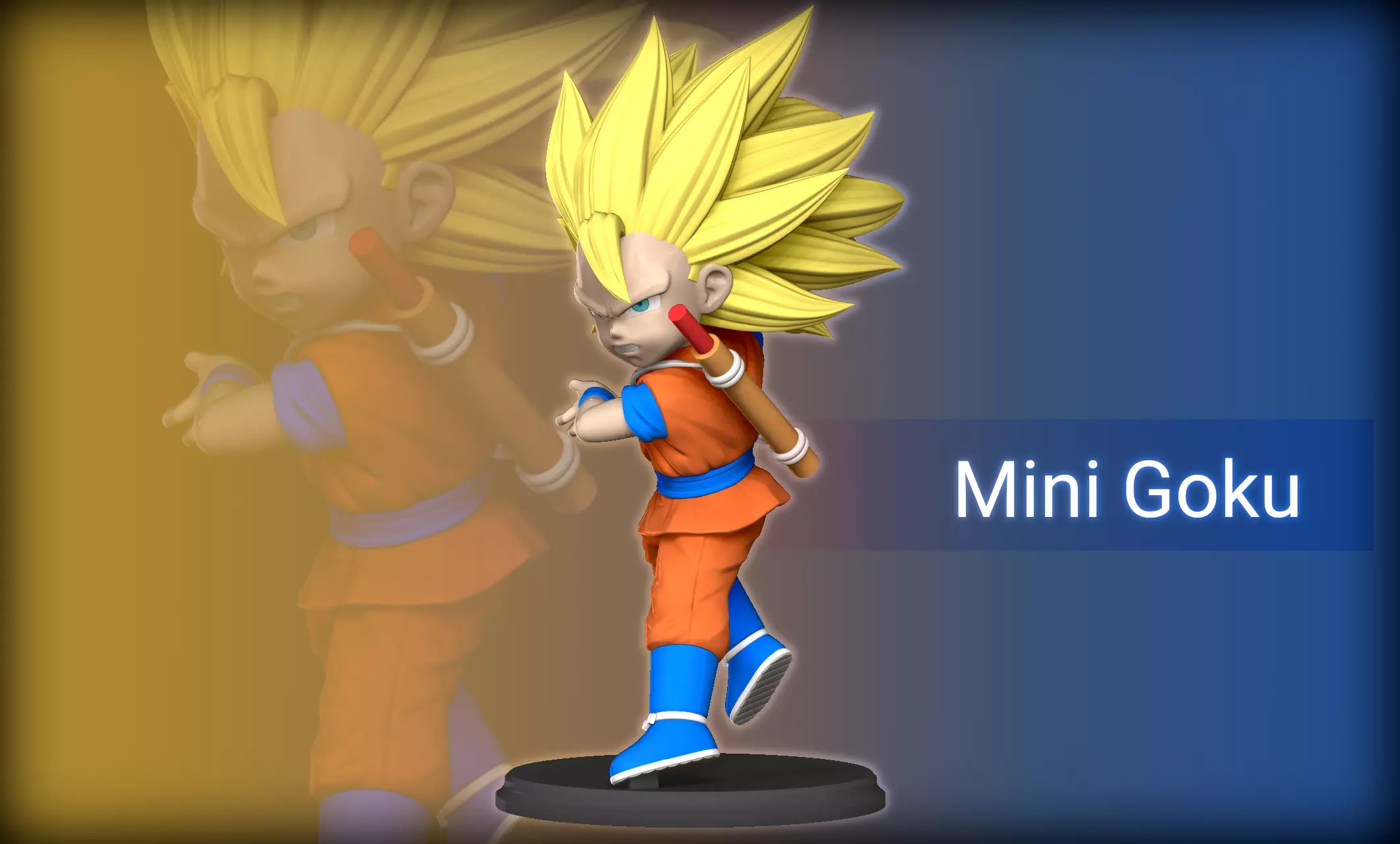 Mini Goku inspired on Dragon Ball Daima tv series 3D print model