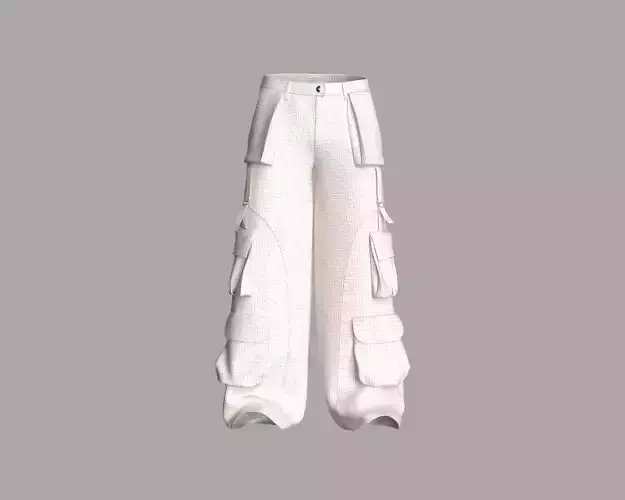 Mens cargo pant with texture fabric and detailing 