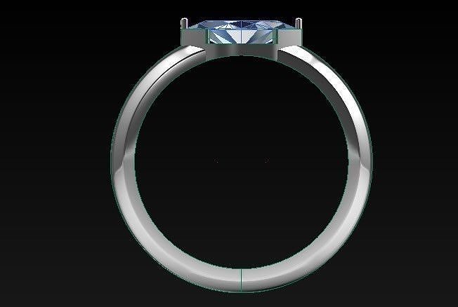 G1004 Gridwork Signet Ring 3gm Free 3D print model