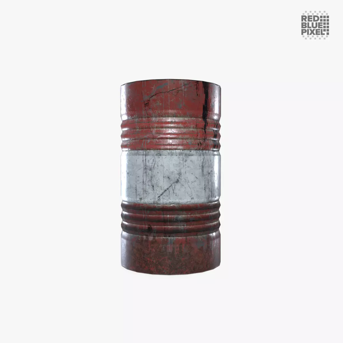 Oil Barrel Low-poly 3D model