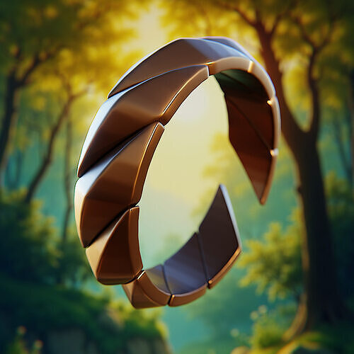 Dragonleaf Ring - Refined Stylized Armor Jewelry 81 3D print model