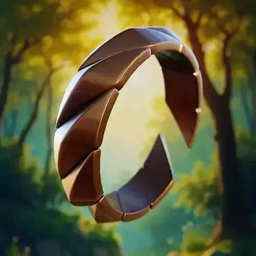 Dragonleaf Ring - Stylized Fantasy Armor Jewelry Design 81 3D print model