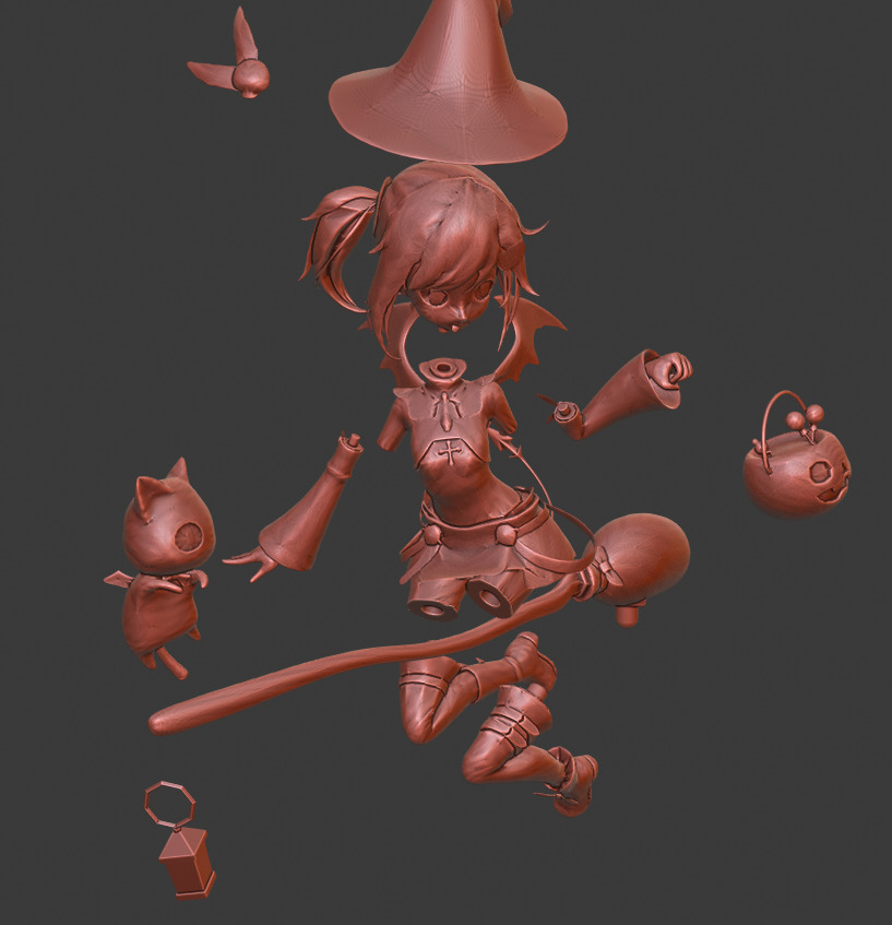 Little Witch 3D print model_13
