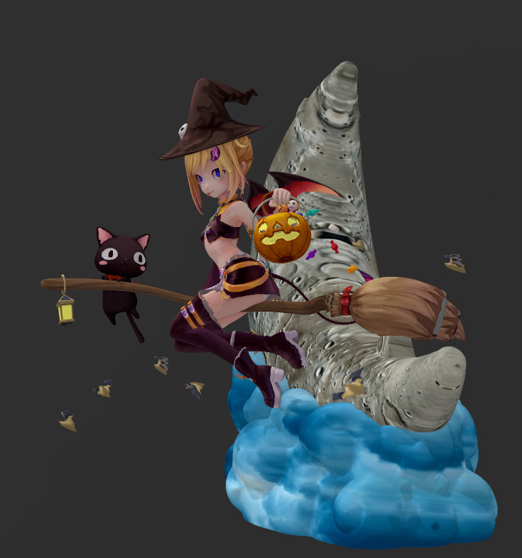 Little Witch 3D print model_3