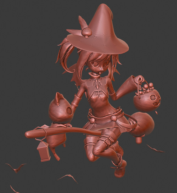 Little Witch 3D print model_6