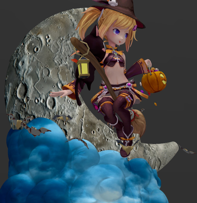 Little Witch 3D print model_5
