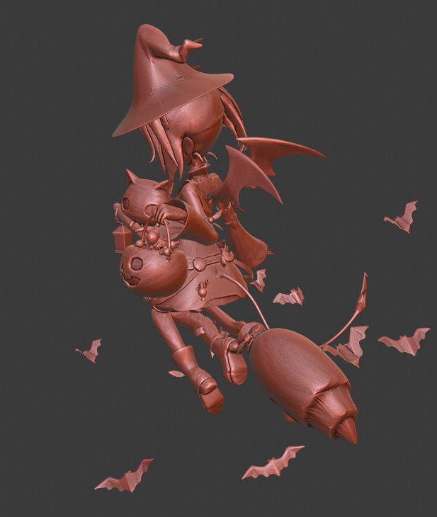 Little Witch 3D print model_12