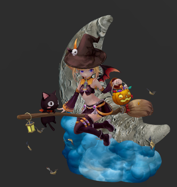 Little Witch 3D print model_11