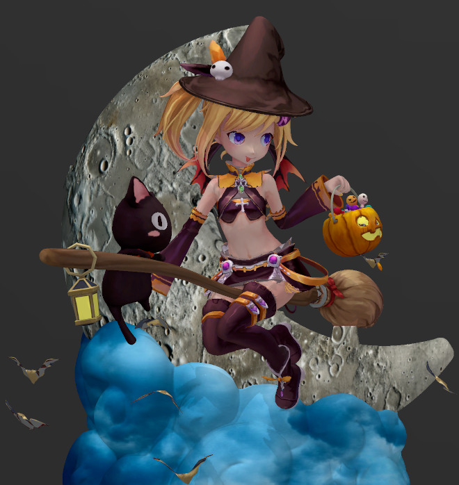 Little Witch 3D print model_9