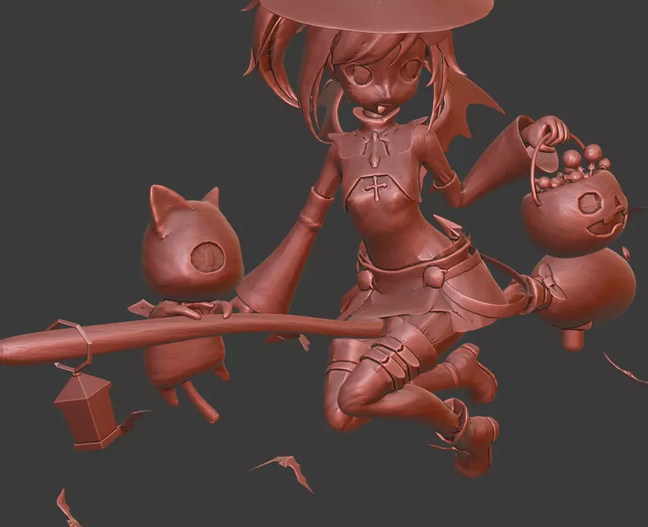 Little Witch 3D print model_0