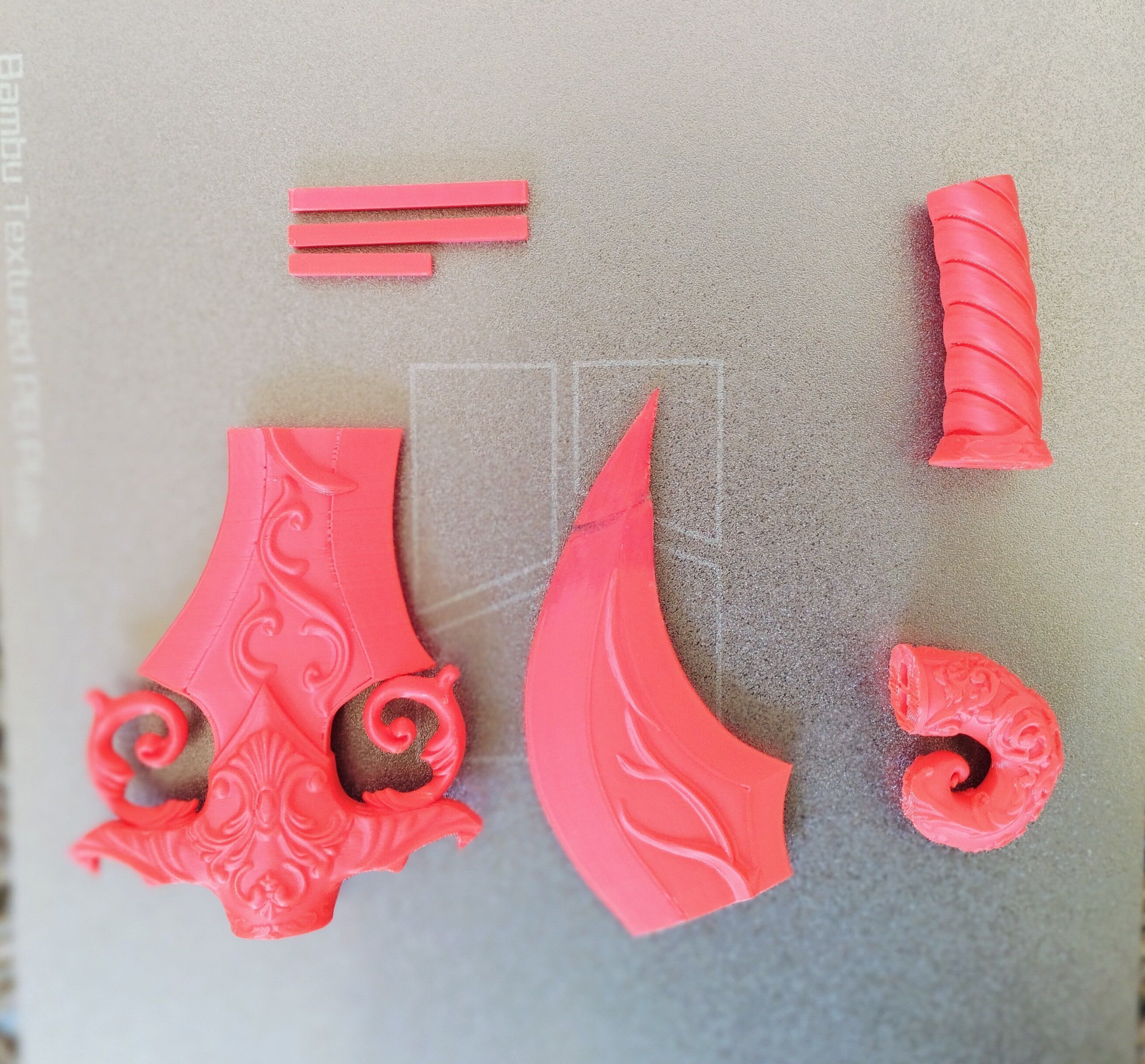 Beautiful Fancy Stylized Dagger 3d print model 3D print model_7