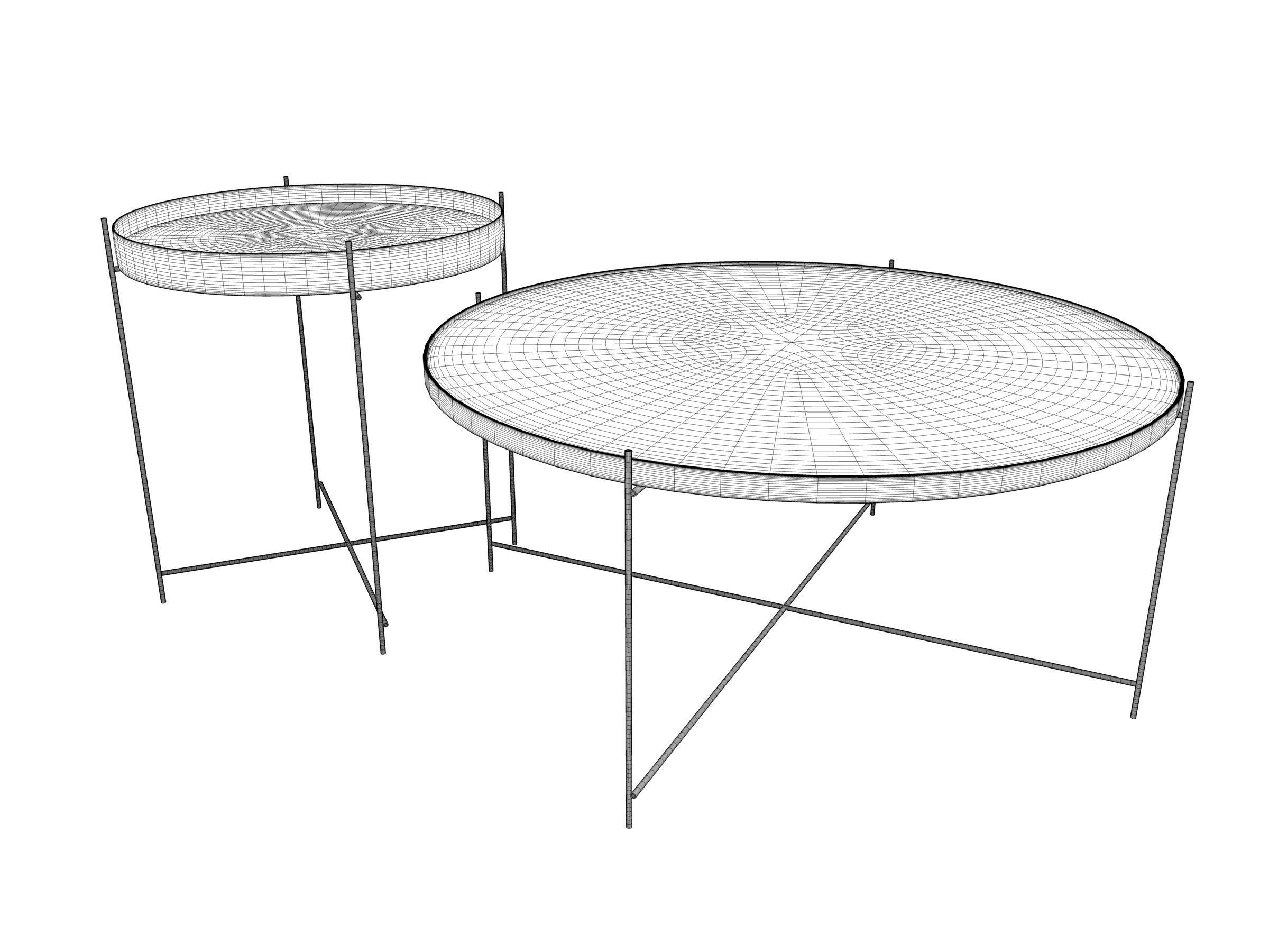 Oxon copper table set Free 3D model_2