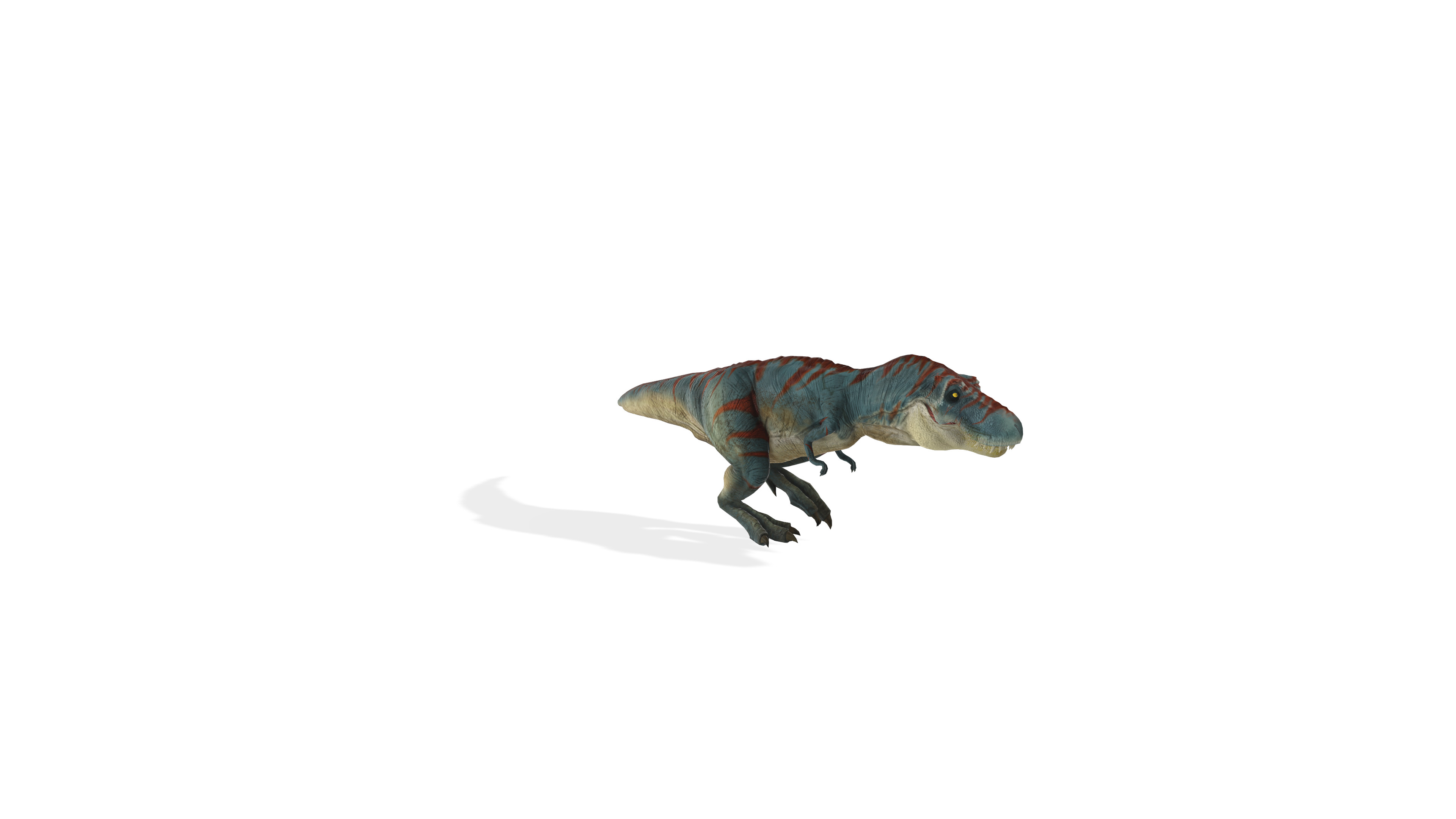 Rampaging T-Rex Ferocious Animated Dinosaur 3D Model 3D model_2