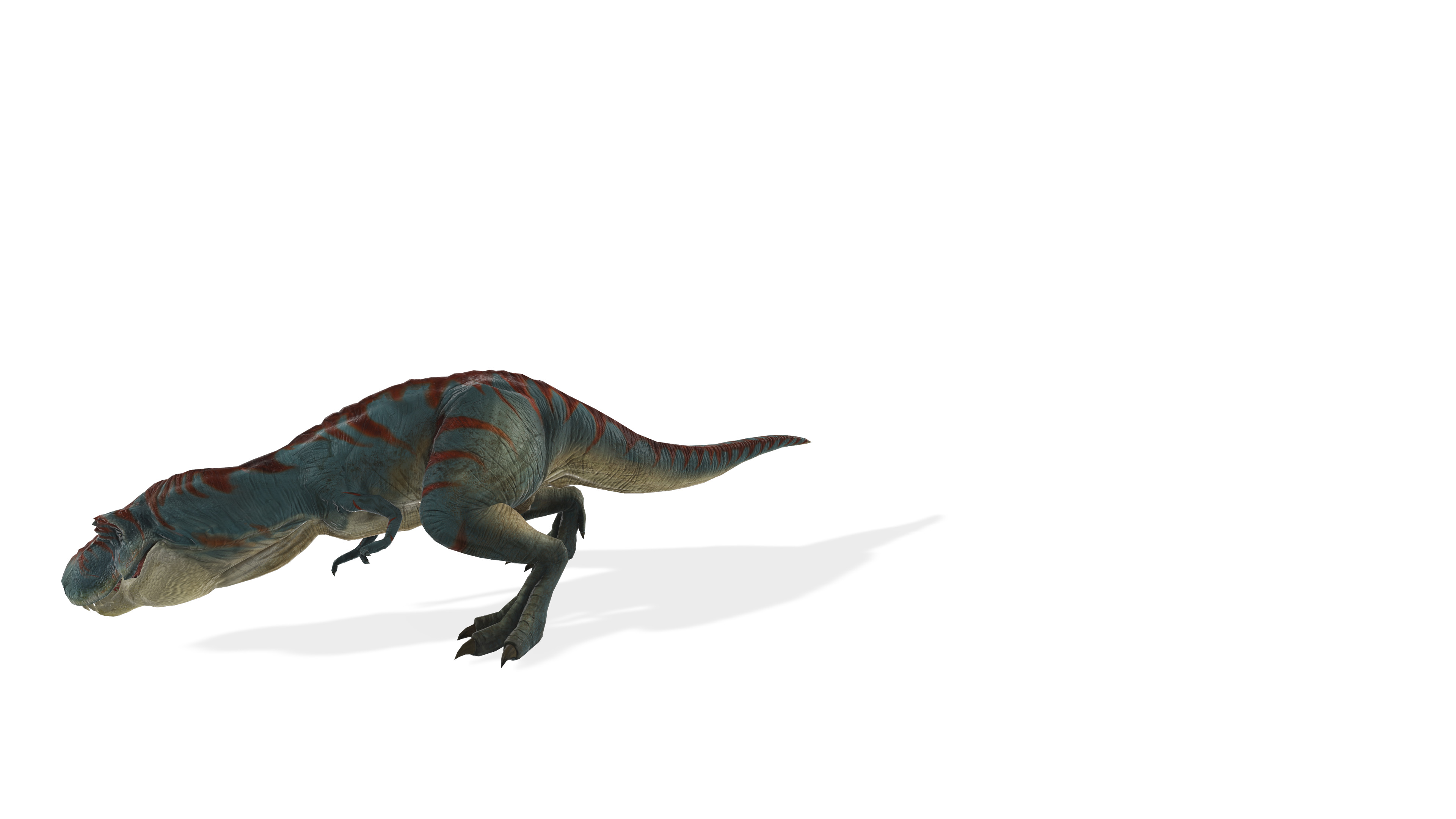Rampaging T-Rex Ferocious Animated Dinosaur 3D Model 3D model_1