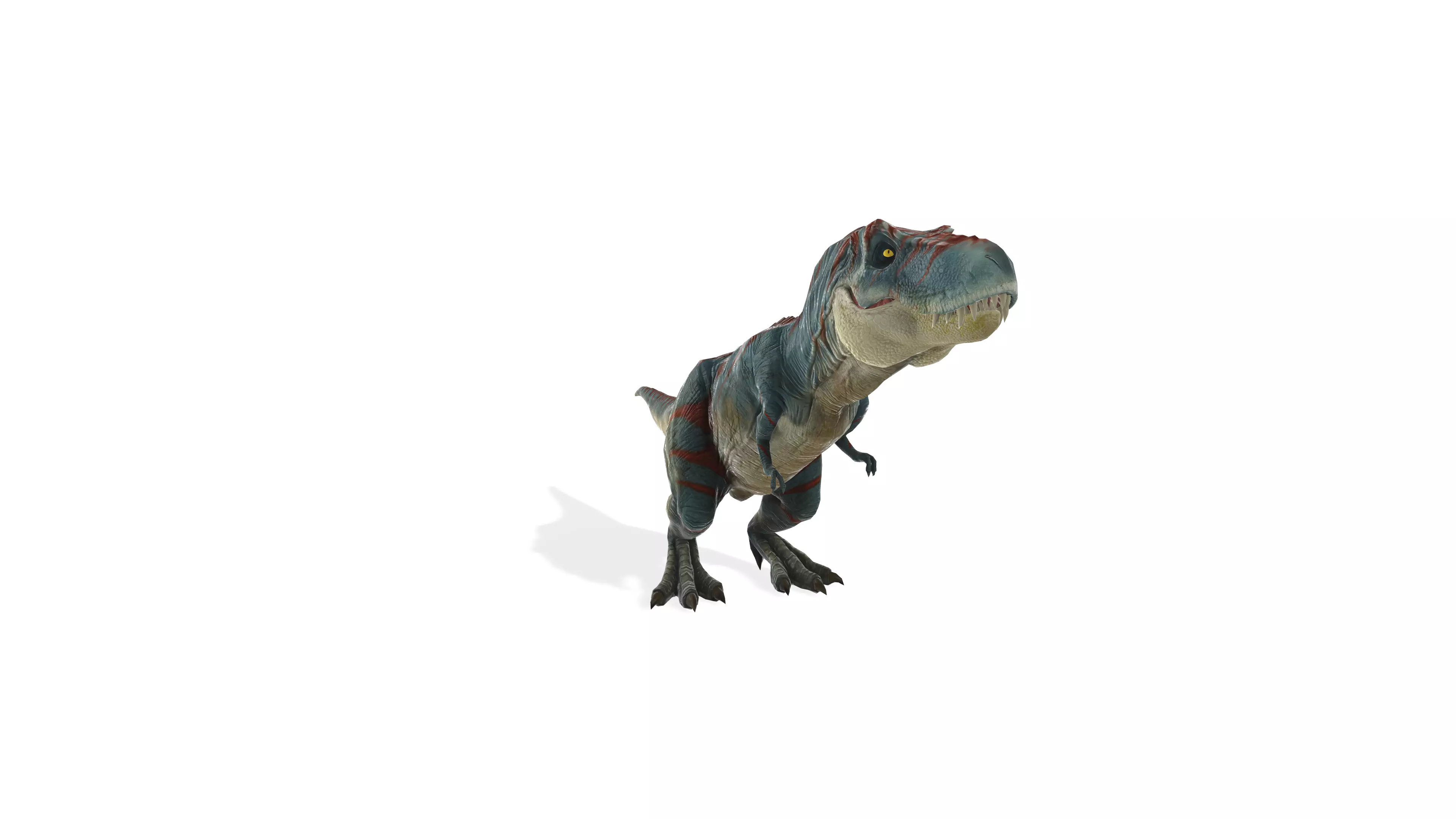 Rampaging T-Rex Ferocious Animated Dinosaur 3D Model 3D model_0