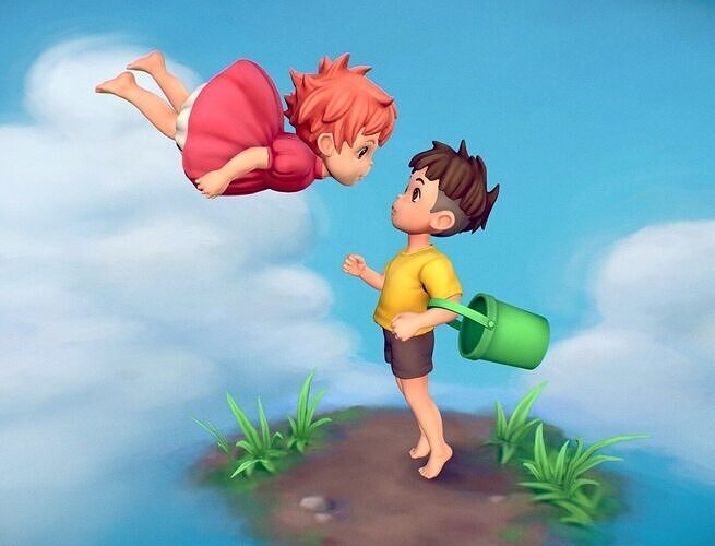 Ponyo and Sasuke