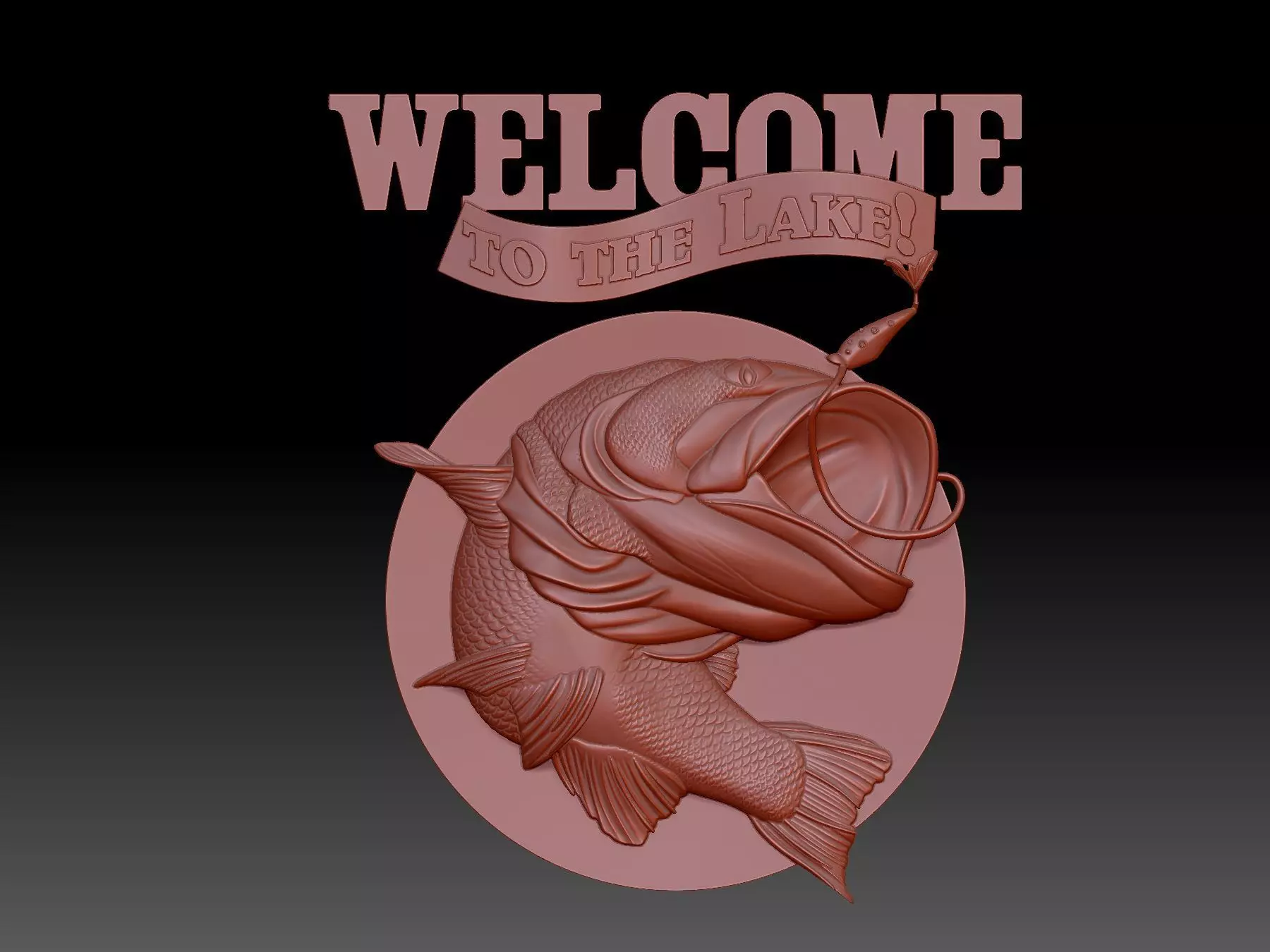 Fishing 3D print model