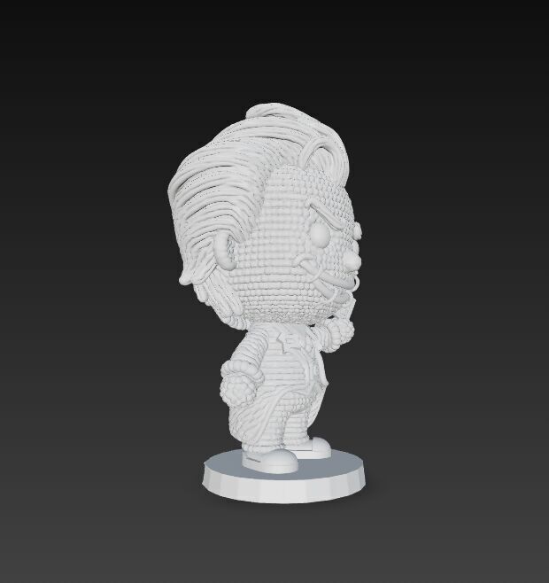 Knitted Joker Figure 3D Print Model 3D model_16