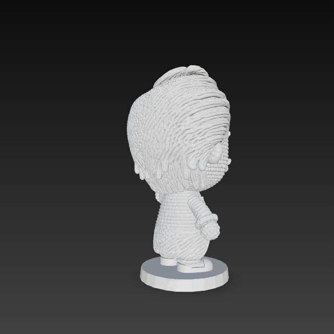 Knitted Joker Figure 3D Print Model 3D model_17