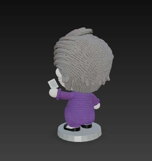 Knitted Joker Figure 3D Print Model 3D model_3