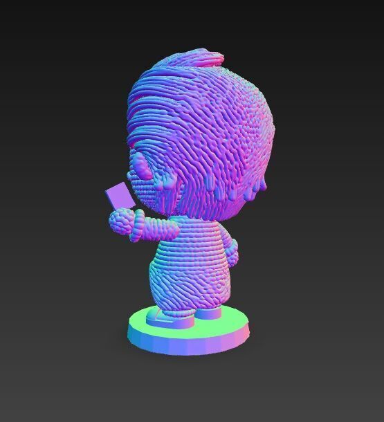 Knitted Joker Figure 3D Print Model 3D model_10