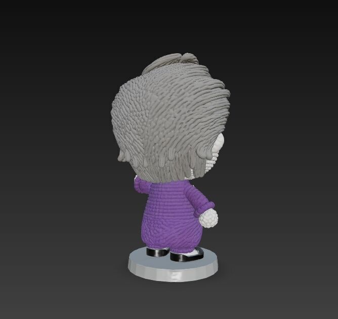 Knitted Joker Figure 3D Print Model 3D model_7