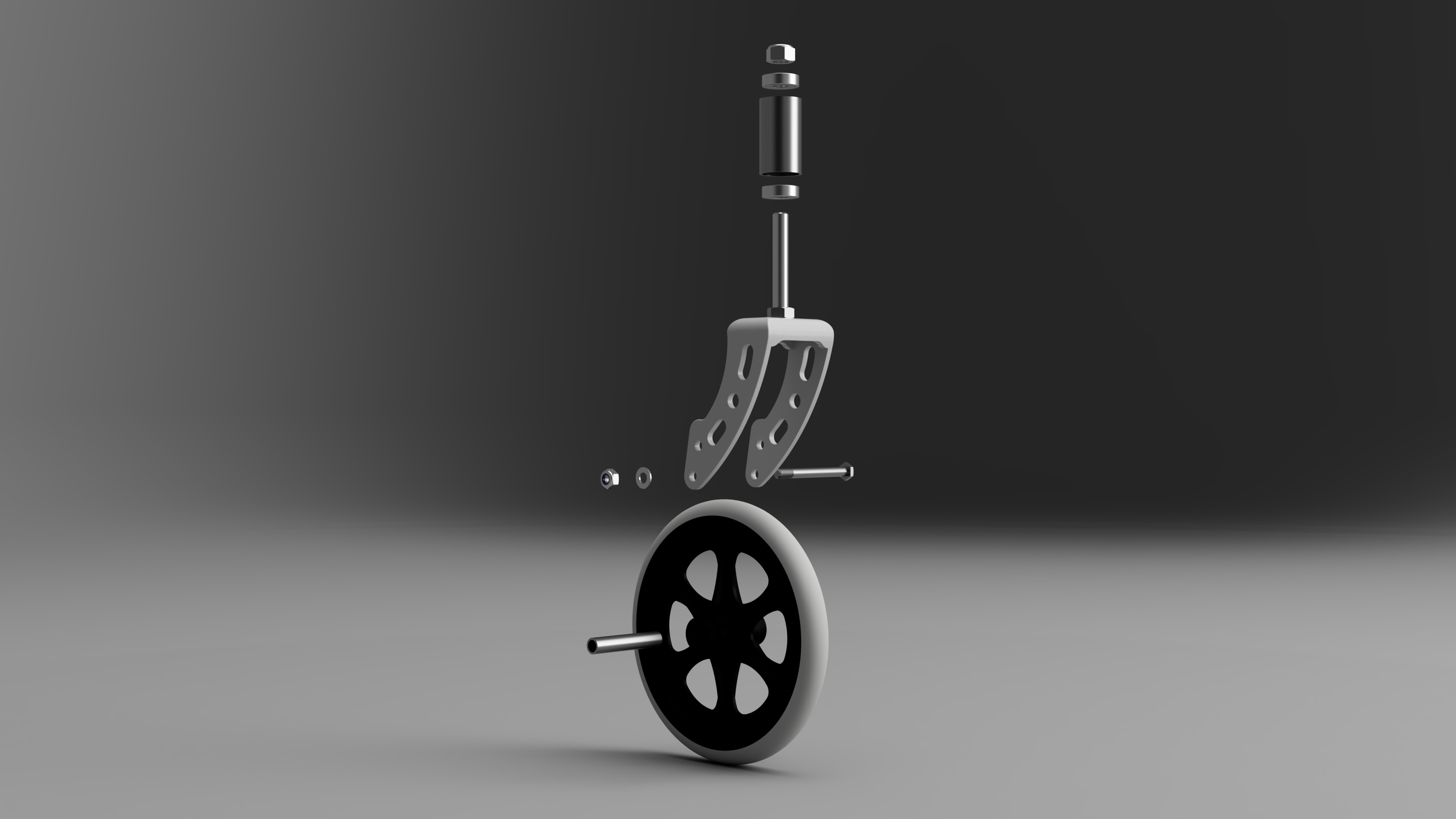 Medical 8 Inch Surgical Wheel 25mm Wide 3D print model_5