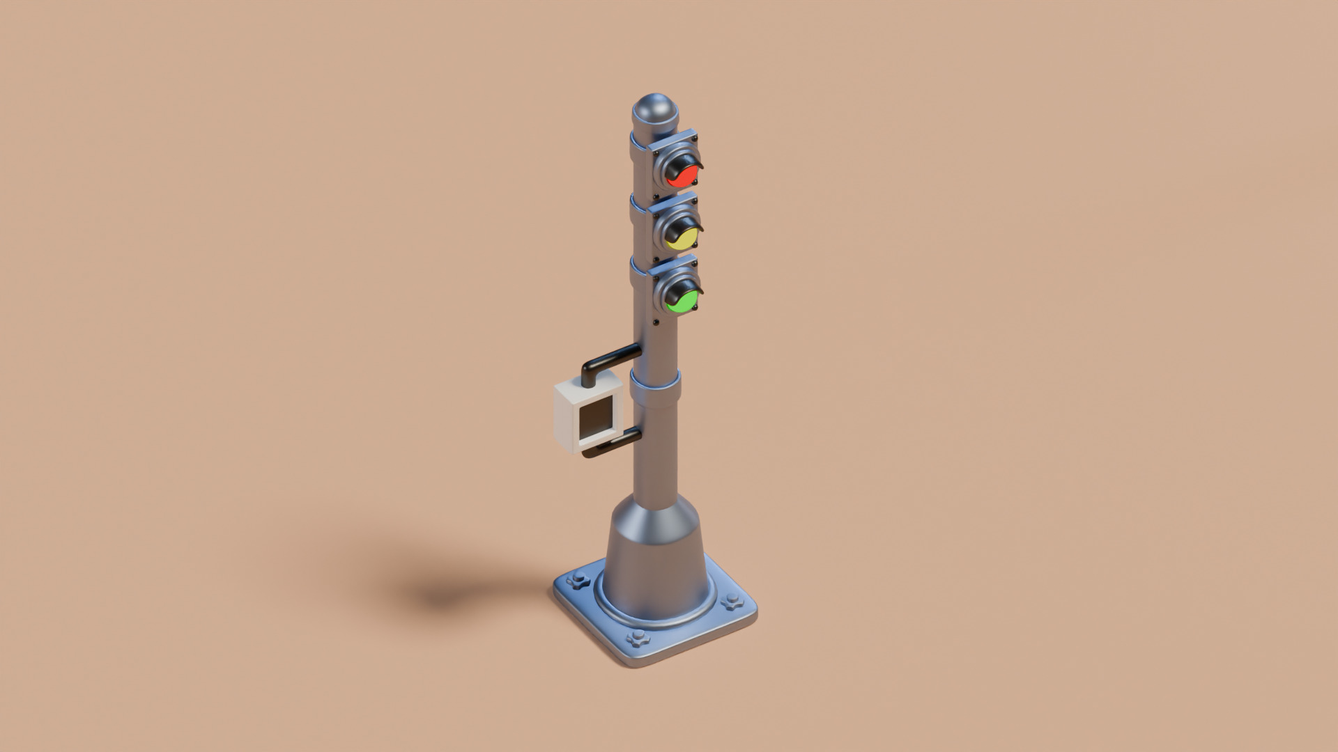 Stylized Street Assets Low-poly 3D model_12