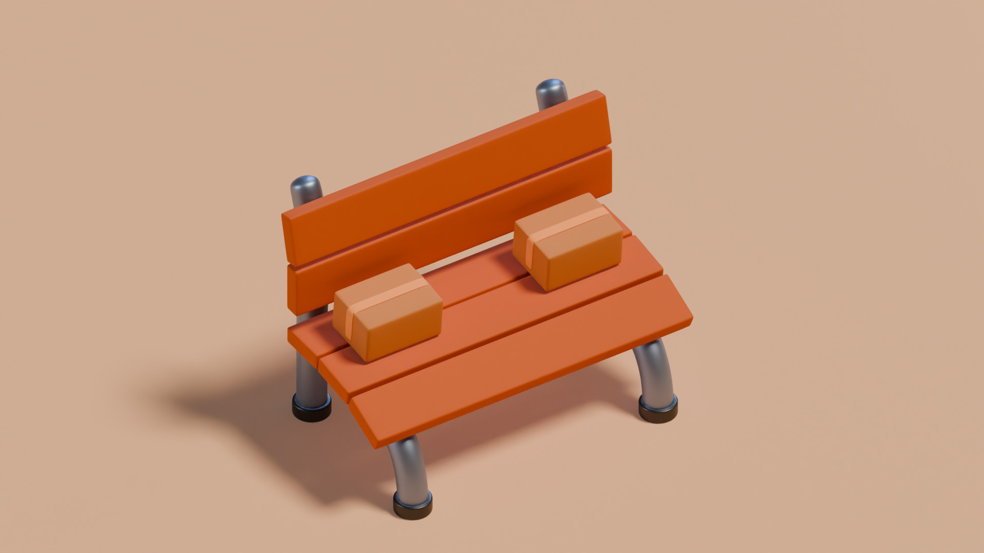 Stylized Street Assets Low-poly 3D model_3