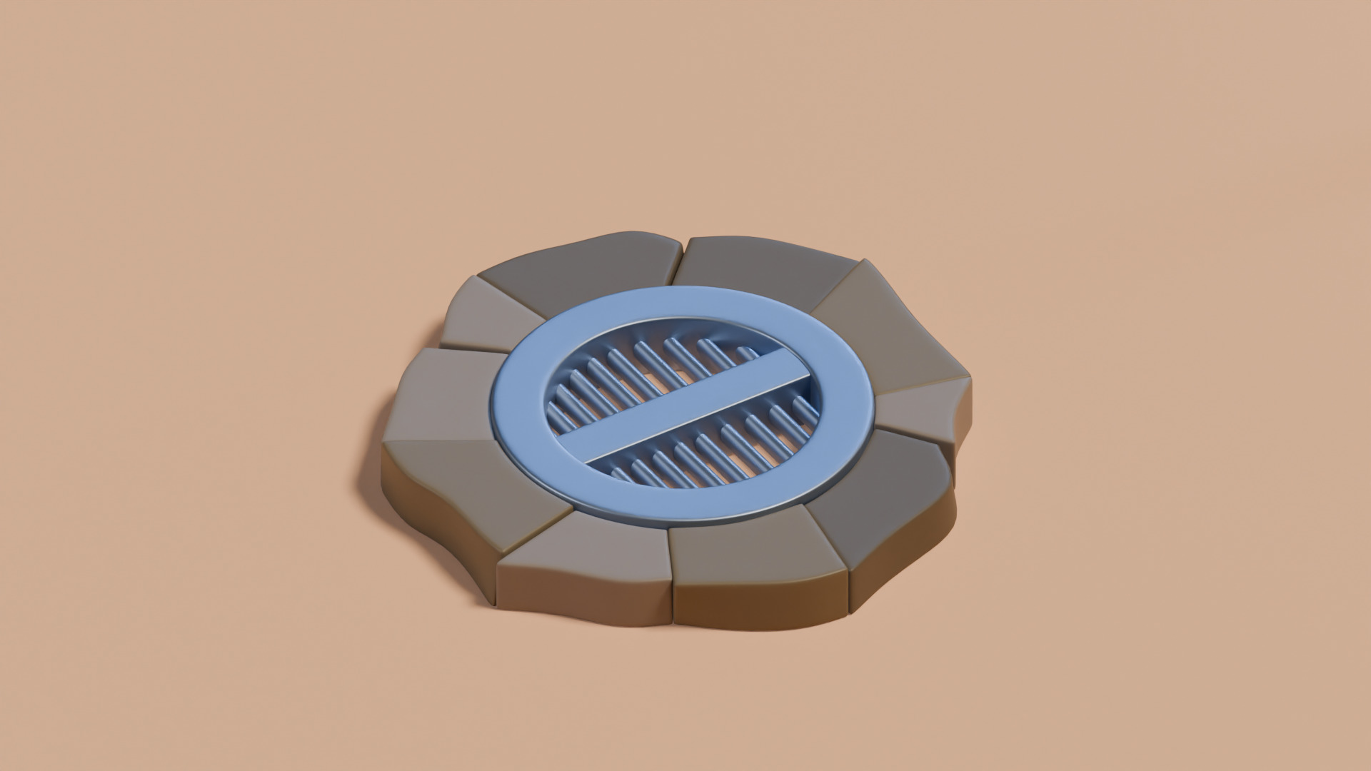 Stylized Street Assets Low-poly 3D model_9