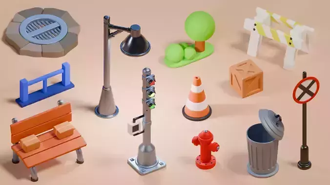 Stylized Street Assets