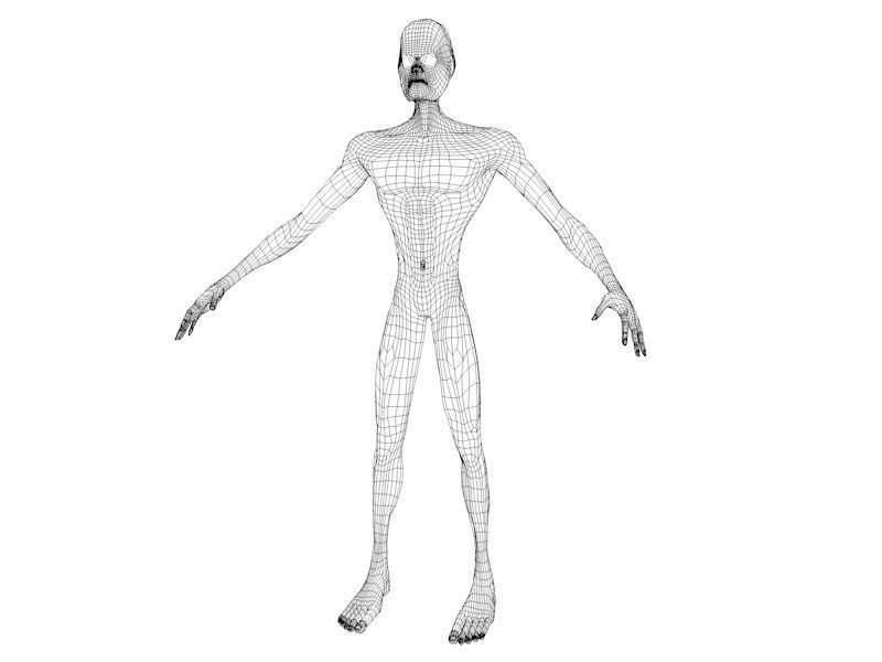 Strong Alien Character Low-poly 3D model_12
