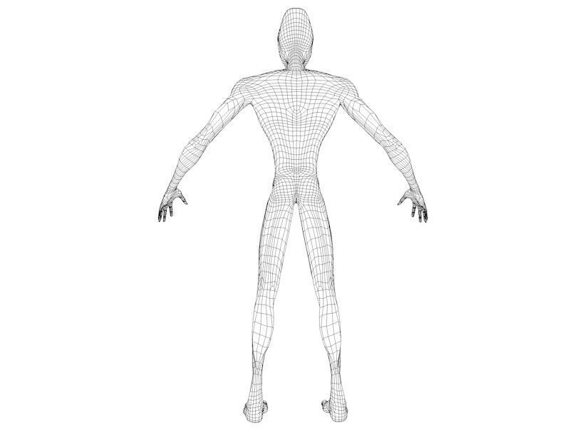 Strong Alien Character Low-poly 3D model_11